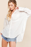 White Oversized Cotton Shirt
