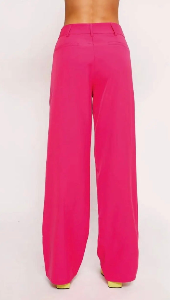 Pink High Waisted Tina Trousers
